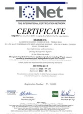 گواهی نامه IQNet iso 9001:2015